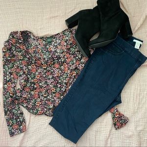 DARK BLUE DENIM - Skinny - H&M